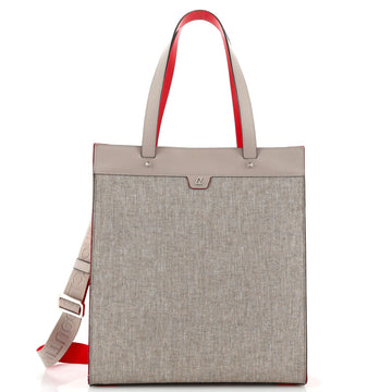 Christian Louboutin Ruistote Tote Bag Canvas with Leather