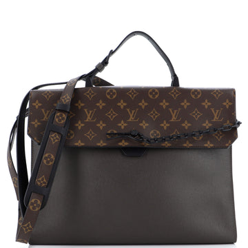 Louis Vuitton Robusto Briefcase Monogram Canvas and Taiga Leather