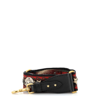 Christian Dior Bohemian Shoulder Strap Embellished Canvas