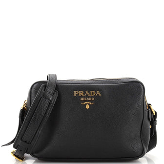 Prada Double Zip Camera Bag Vitello Daino