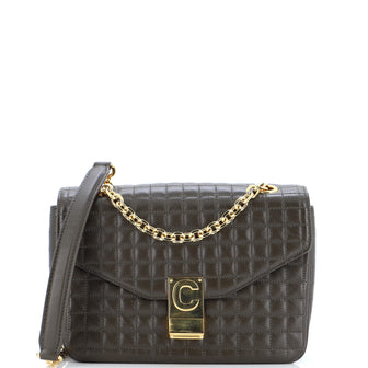 Celine C Bag Quilted Leather Medium