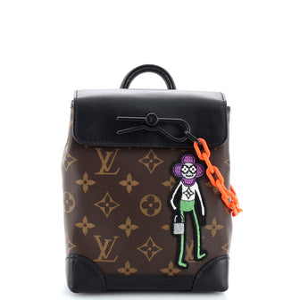 Louis Vuitton Steamer Bag Monogram Canvas with LV Friends Patch XS