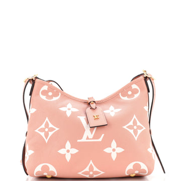 Louis Vuitton CarryAll Hobo Bicolor Monogram Empreinte Giant PM