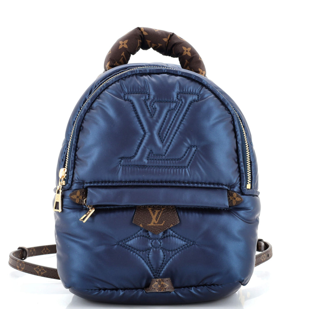 louis vuitton backpack mini multicolor Louis Vuitton Palm Springs Backpack Monogram Quilted Econyl Nylon Mini Blue 24441029