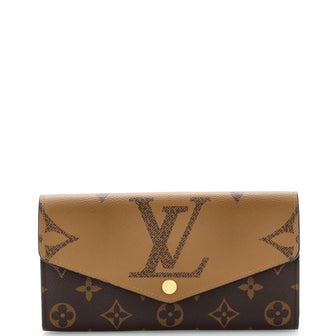 Louis Vuitton Sarah Wallet NM Reverse Monogram Giant and Monogram Canvas
