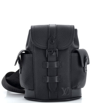 Louis Vuitton Christopher Sling Bag Taurillon Leather XS