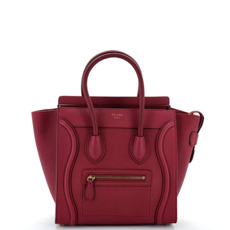 Celine Luggage Bag Grainy Leather Micro