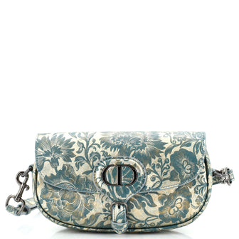 Christian Dior Bobby Flap Bag Printed Leather East West