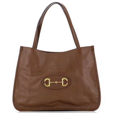 Gucci Horsebit 1955 Tote Leather Medium