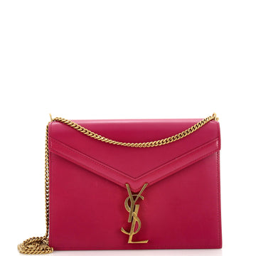 Saint Laurent Cassandra Chain Shoulder Bag Leather Small