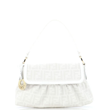 Fendi Chef Flap Bag Zucca Coated Canvas Small