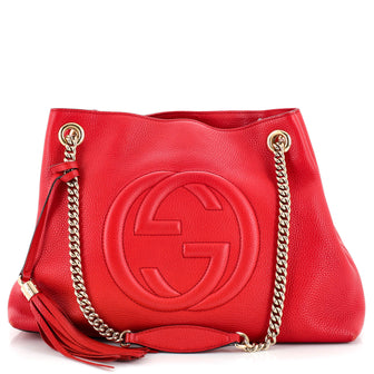 Gucci Soho Chain Strap Shoulder Bag Leather Medium