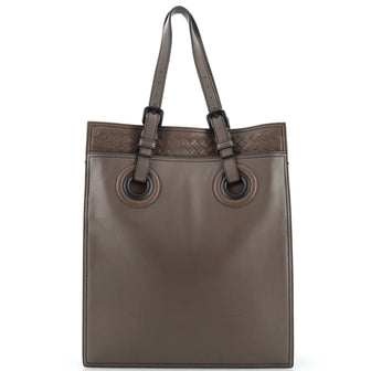 Bottega Veneta Oculus Tote Leather with Intrecciato Detail