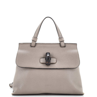 Gucci Bamboo Daily Top Handle Bag Leather Small
