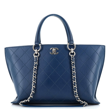 Chanel Ring My Bag Shopping Tote Stitched Calfskin Medium