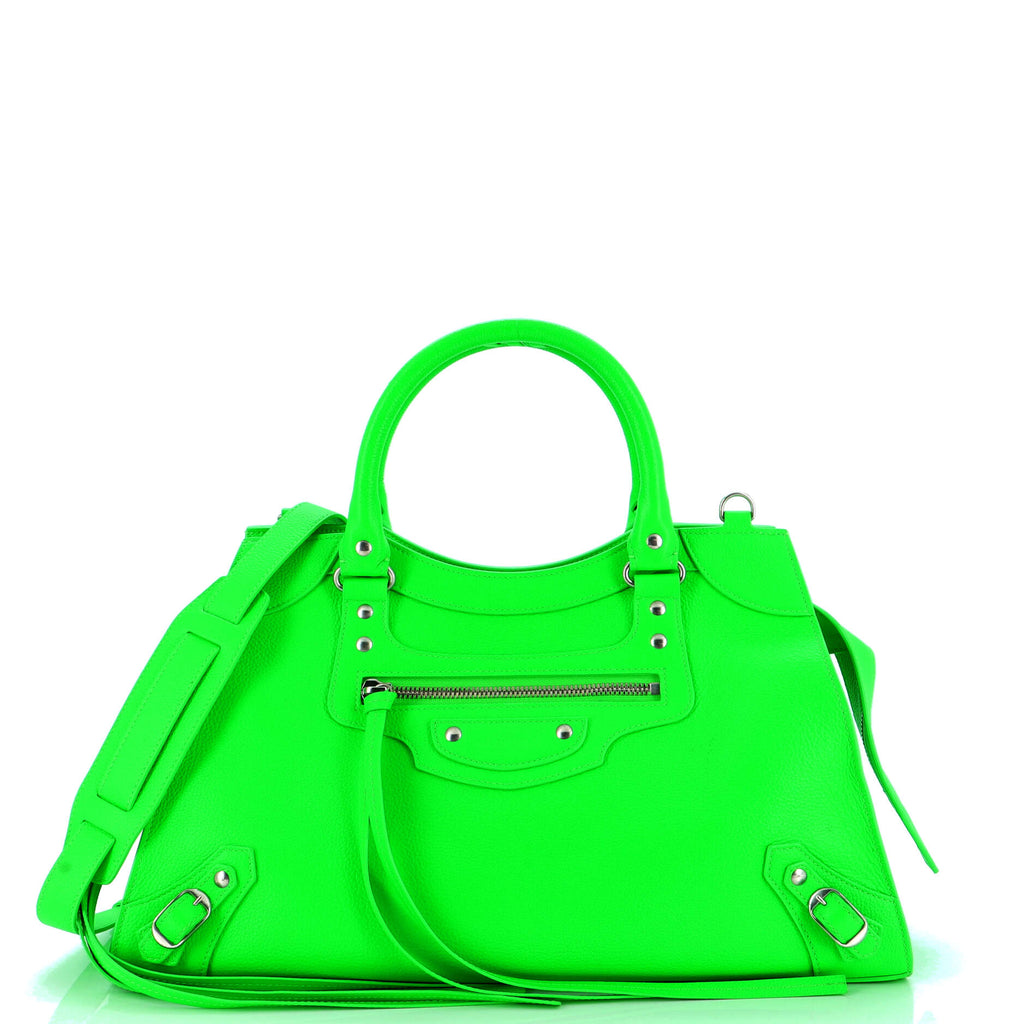 Balenciaga Neo Classic City Bag Leather Medium Green 244426171