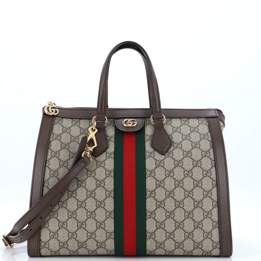 Gucci Ophidia Top Handle Tote GG Coated Canvas Medium 244426