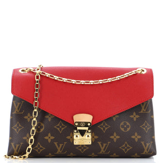 Louis Vuitton Pallas Chain Shoulder Bag Monogram Canvas and Calfskin