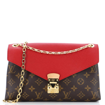 Louis Vuitton Pallas Chain Shoulder Bag Monogram Canvas and Calfskin