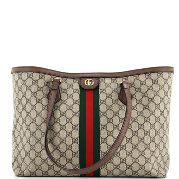Gucci Ophidia Shopping Tote GG Coated Canvas Medium