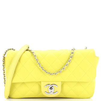 Chanel Coco Rain Flap Bag Quilted Rubberized Lambskin Medium