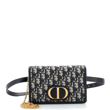 Christian Dior 30 Montaigne 2-in-1 Pouch Oblique Canvas