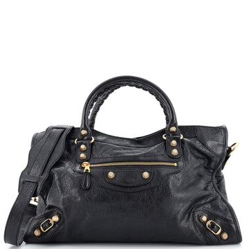 Balenciaga City Giant Studs Bag Leather Medium