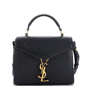 Saint Laurent Cassandra Top Handle Bag Leather Mini