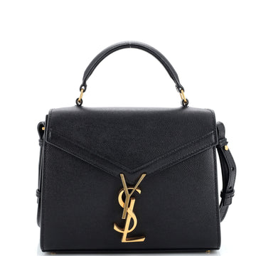 Saint Laurent Cassandra Top Handle Bag Leather Mini
