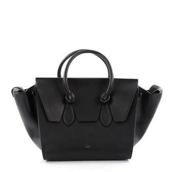 Celine Tie Knot Tote Smooth Leather Large Black 2444601