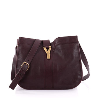 Saint Laurent Chyc Crossbody Bag Leather Medium Red 2444801