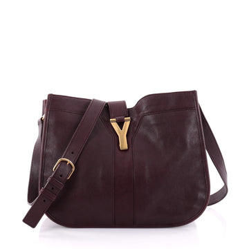 Saint Laurent Chyc Crossbody Bag Leather Medium Red 2444801