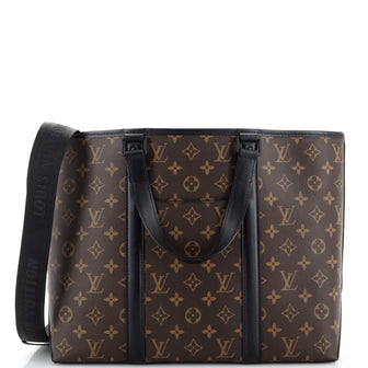 Louis Vuitton Weekend Tote Macassar Monogram Canvas PM