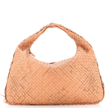 Bottega Veneta Veneta Hobo Stitched Intrecciato Nappa Large