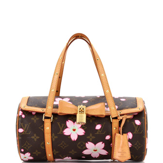 Louis Vuitton Papillon Handbag Limited Edition Cherry Blossom Monogram