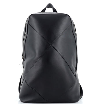 Bottega Veneta Patchwork Backpack Leather Large