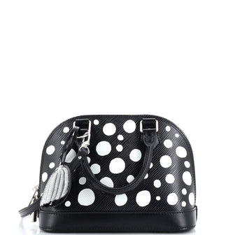 Louis Vuitton Alma Handbag Yayoi Kusama Infinity Dots Epi Leather BB