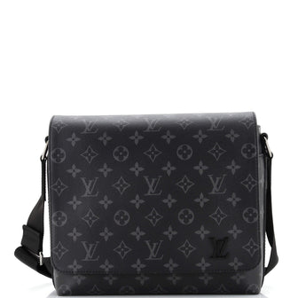 Louis Vuitton District Messenger Bag Monogram Eclipse Canvas PM