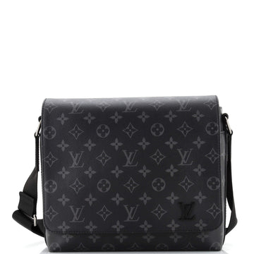 Louis Vuitton District Messenger Bag Monogram Eclipse Canvas PM