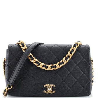 Chanel Fashion Therapy Full Flap Bag Quilted Caviar Medium