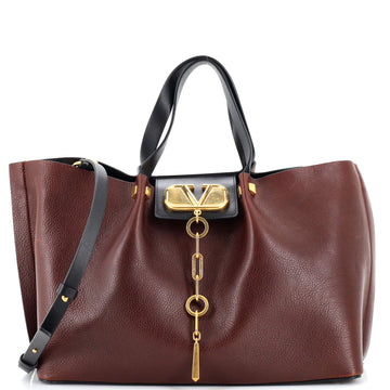 Valentino Garavani VLogo Escape Tote Leather Medium