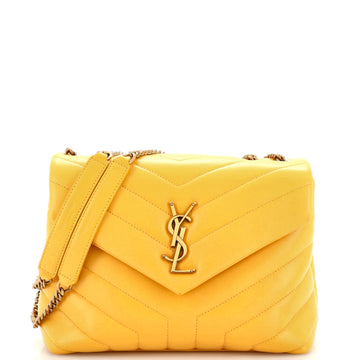 Saint Laurent Loulou Shoulder Bag Matelasse Chevron Leather Small