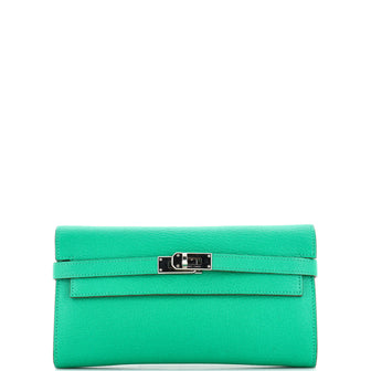 Hermes Kelly Wallet Chevre Mysore Long