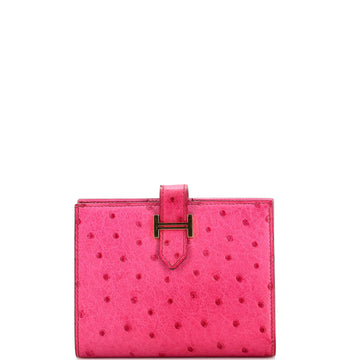 Hermes Bearn Wallet Ostrich Compact
