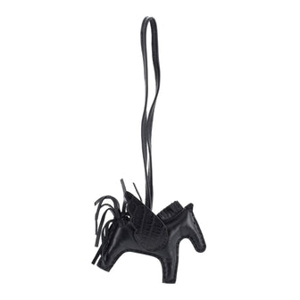 Hermes Pegase Rodeo Touch Bag Charm Leather with Alligator PM