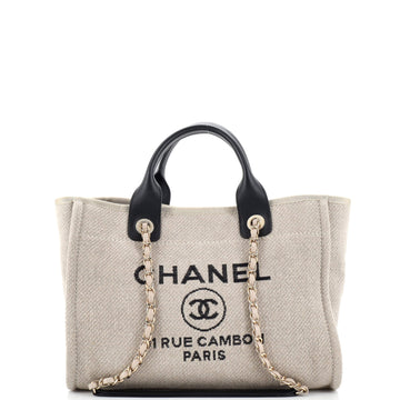 Chanel Deauville NM Tote Mixed Fibers Small