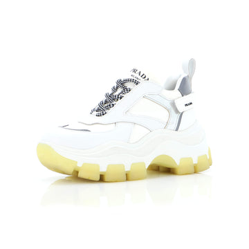Prada Pegasus Chunky Sneakers Nylon and Leather