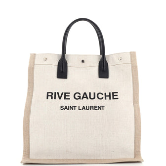 Saint Laurent Rive Gauche Shopper Tote Canvas Tall