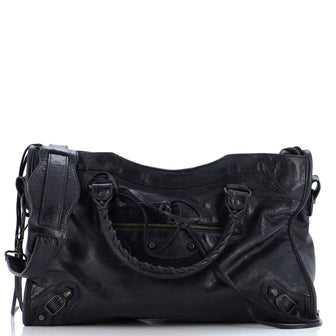 Balenciaga City Classic Studs Bag Leather Medium