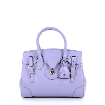 Ralph Lauren Collection Soft Ricky Handbag Leather 27 Purple 2448801